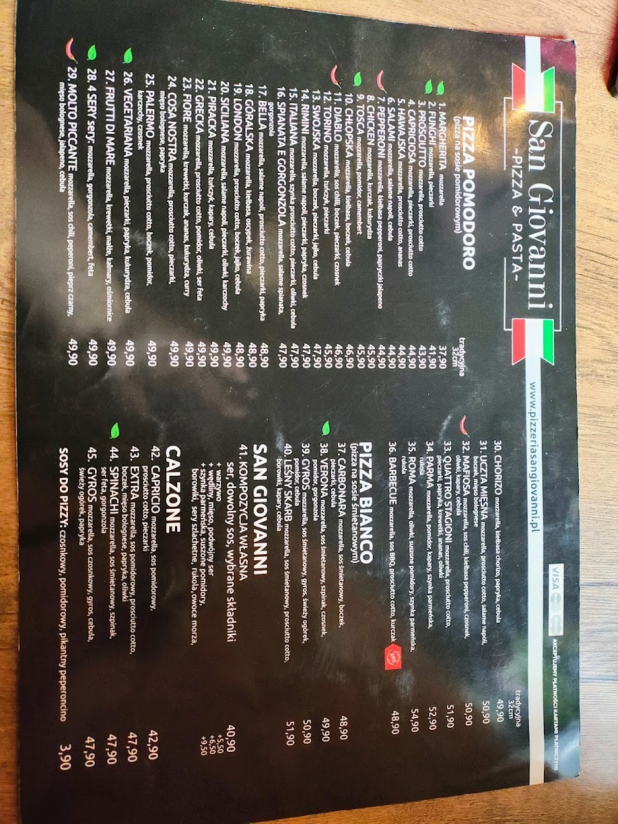 Menu Pizzeria San Giovanni - Pizza Na Telefon Drukarska Wrocław-4